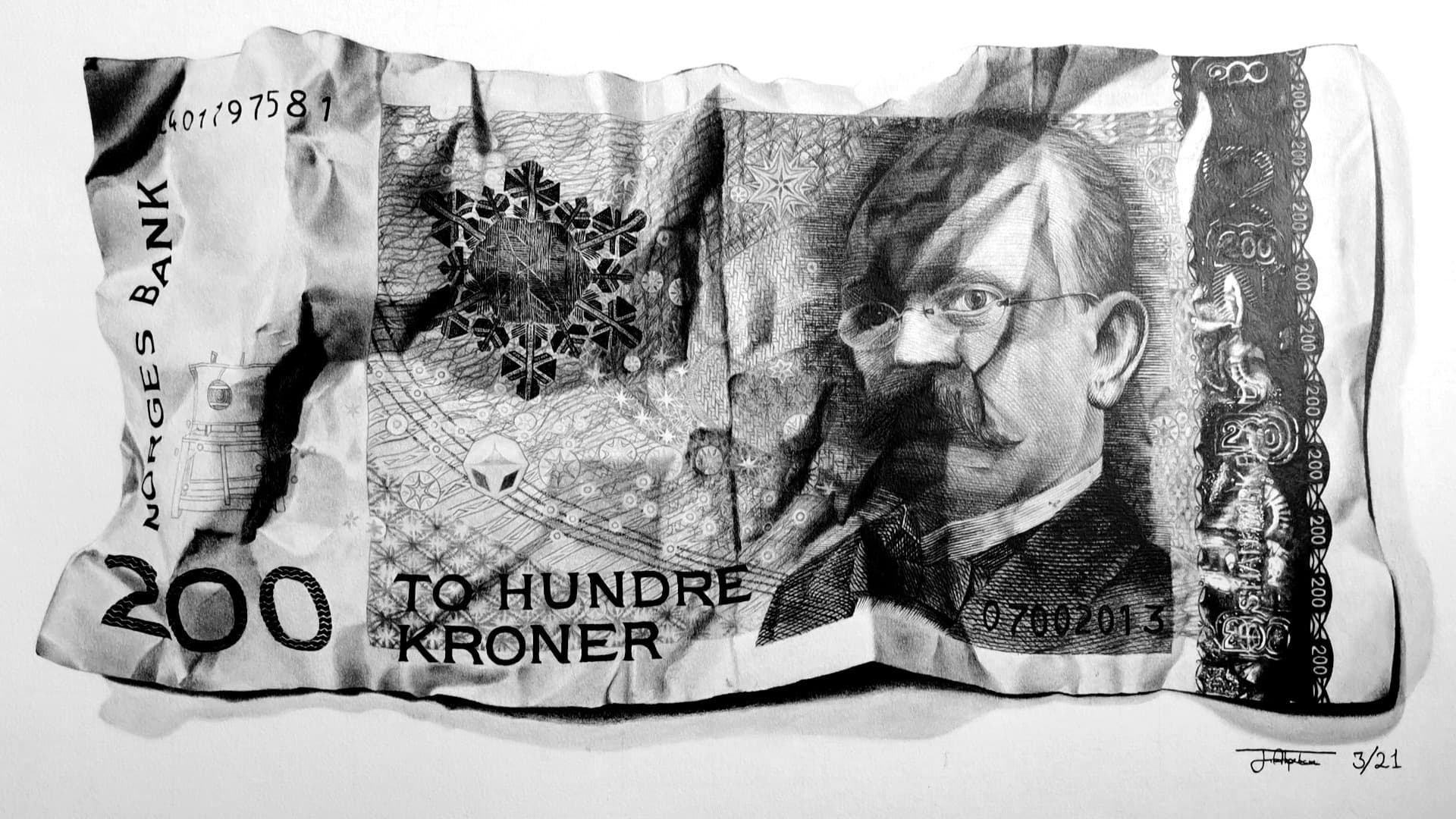 Norwegian 200 kroner note
